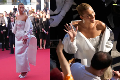 Cannes kırmızı halısında Bella Hadid rüzgârı!