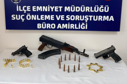 Muğla'da uzun namlulu silah ve ruhsatsız tabancayla yakalanan şüpheli tutuklandı