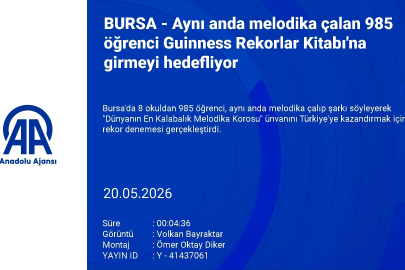 Bursa'da aynı anda melodika çalan 985 öğrenci Guinness Rekorlar Kitabı'na girmeyi hedefliyor
