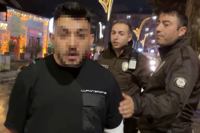Aksaray'da polise önce yalvardı sonra küfürler edip kaçtı