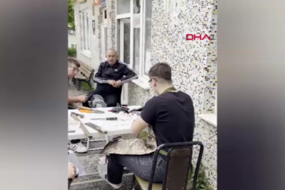 Bursa'da lise öğrencilerinden ücretsiz bıçak bileme hizmeti