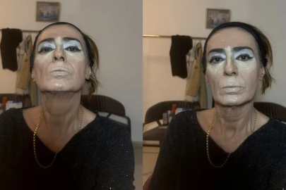 Yıldız Tilbe'nin sahne makyajı yaptığı anlar sosyal medyada gündem oldu