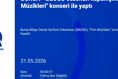 Bursa Bölge Devlet Senfoni Orkestrası sezonun kapanışını "Film Müzikleri" konseri ile yaptı