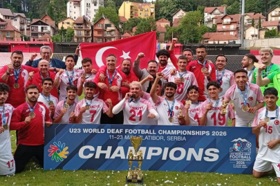 23 Yaş Altı İşitme Engelliler Futbol Milli Takımı, dünya şampiyonu oldu