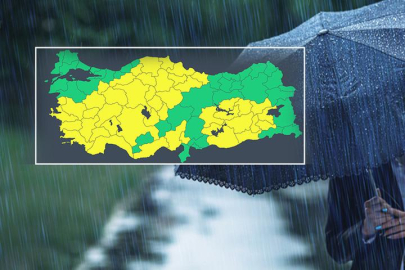 Meteoroloji alarmda: 45 İlimize sarı kodlu uyarı! Her bölgede sağanak var