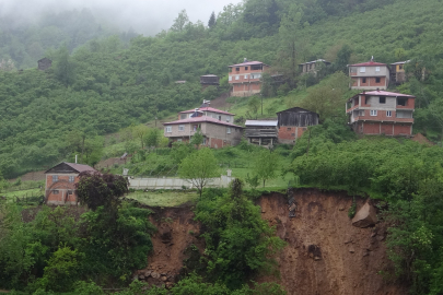 Giresun'da heyelan tehlikesi altındaki evler boşaltıldı