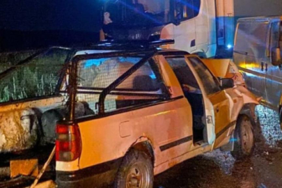 Minibüsle pikabın çarpıştığı kazada 1 kişi öldü