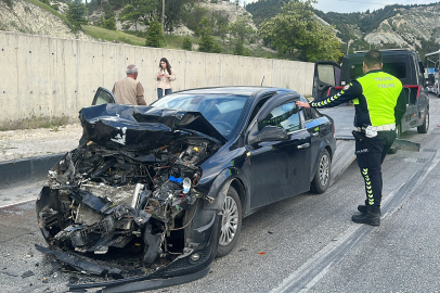 Burdur'da zincirleme kaza: 5 hafif yaralı