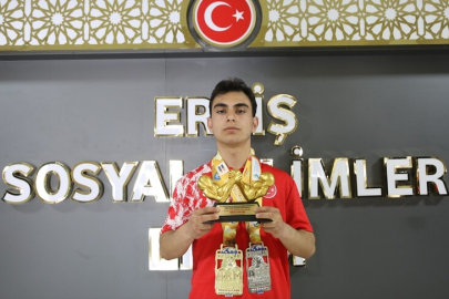 Milli bilek güreşçi 15 yaşındaki Taha'nın hedefi dünya şampiyonluğu