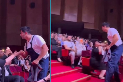 Özbekistan’da Burak Özçivit izdihamı: Bir hayranı elini öptü!