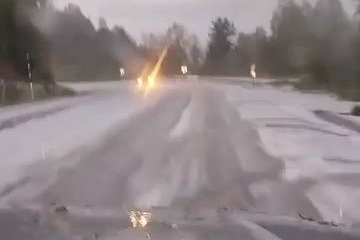 Bursa ile Kütahya'yı birbirine bağlayan yol beyaza büründü!