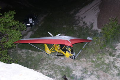 Nevşehir Kapadokya’da microlight hava aracı zorunlu iniş yaptı: 2 yaralı