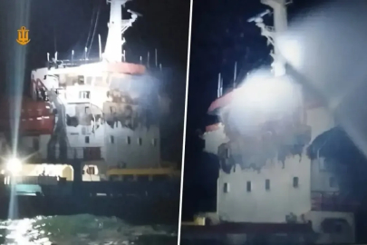 Karadeniz'de Türk gemisi İHA ile vuruldu: 2 kişi yaralı