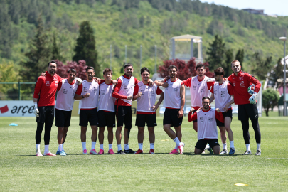 A Milli Futbol Takımı, Kuzey Makedonya hazırlıklarını sürdürüyor