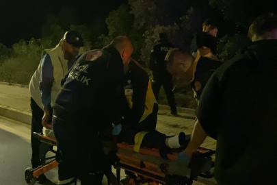 Bursa'da otomobil zeytinliğe uçtu! Çok sayıda yaralı var...