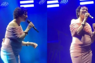 Melike Şahin'in konser performansı olay oldu! Karnı burnunda sahneye çıktı, sosyal medya ikiye bölündü