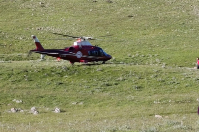 Konya'da kaza geçiren motosiklet sürücüsüne hava ambulansı