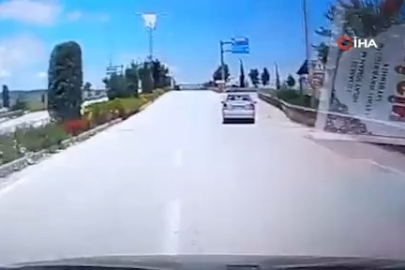 Bursa'da geri geri gelen sürücü tehlike saçtı!