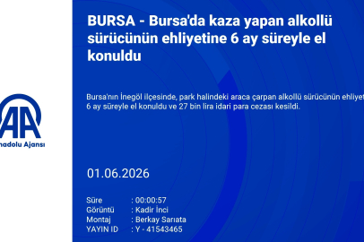 Bursa'da kaza yapan alkollü sürücünün ehliyetine el konuldu