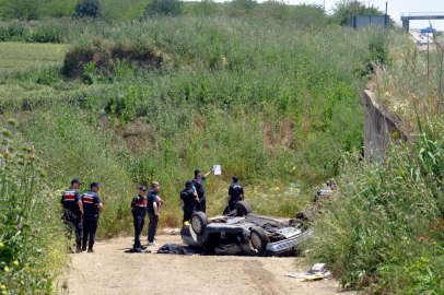 Tekirdağ'da menfeze düşen otomobilin sürücüsü öldü