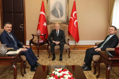 Bakanlar Akın Gürlek ile Mustafa Çiftçi'den Bahçeli'ye ziyaret