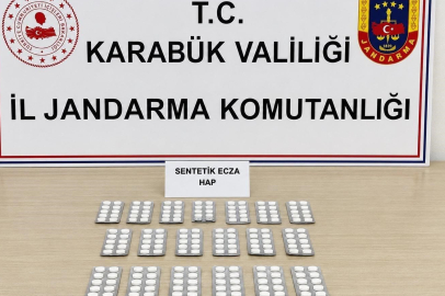 Karabük'te 331 sentetik hap ele geçirildi