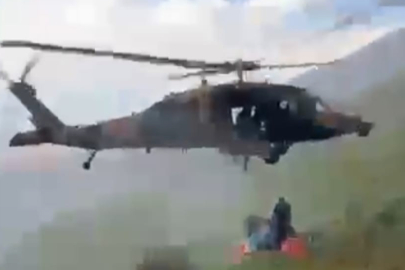 Malatya'da dağlık alanda kalp krizi geçiren vatandaş askeri helikopterle kurtarıldı