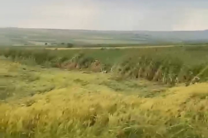Edirne Kapıkule’de yollar göle döndü, tarlalar zarar gördü
