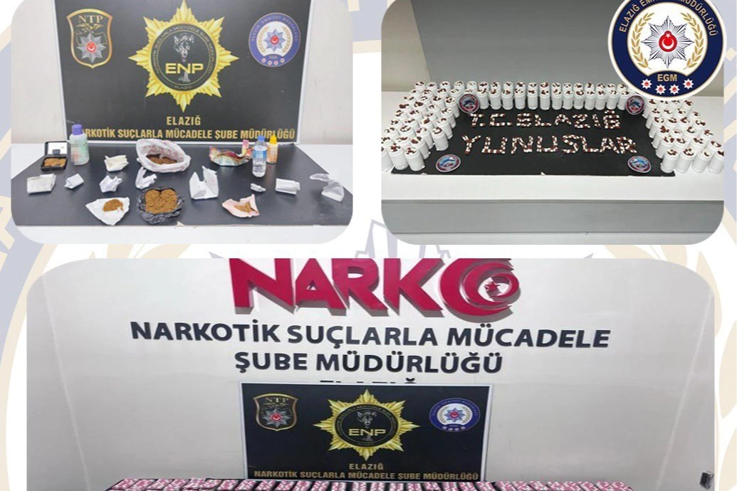Elazığ’da uyuşturucu operasyonları: 7 tutuklama