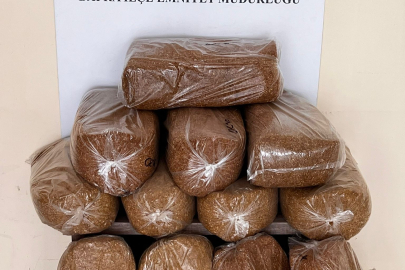 Samsun Bafra'da 60 kilo kaçak tütün ele geçirildi