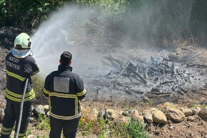 Hatay Antakya'da zeytinlik alan yangını