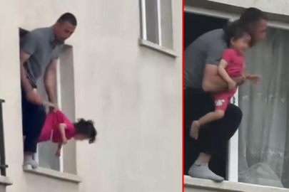 Ankara'da korku dolu anlar! 3 yaşındaki kızını bıçakla rehin aldı