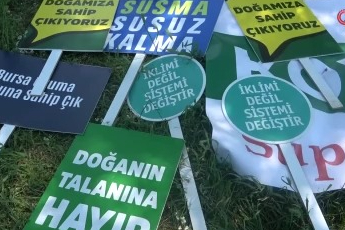 Bursalı çevrecilerden maden tepkisi: 100 dönümlük ormanlık alanı yok edecekler