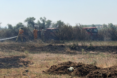 Balıkesir'de iki ayrı ilçede çıkan arazi yangınları kontrol altına alındı
