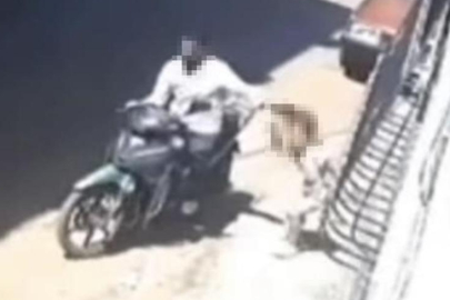 Gaziantep’te dehşet: Kızını sokak ortasında darbedip motosikletle sürükledi!
