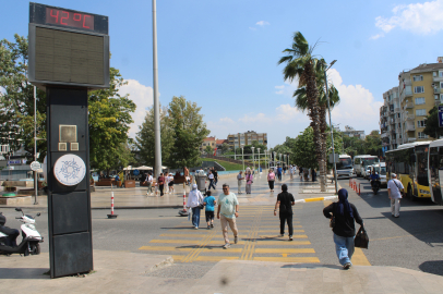 Aydın'da sıcaklar aniden yükseldi, termometre 42 dereceyi gösterdi