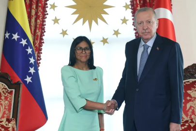 Maduro'nun yerine gelen Rodriguez Türkiye'de: Cumhurbaşkanı Erdoğan görüştü