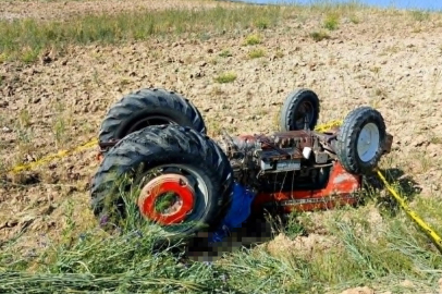 Nevşehir'de devrilen traktörün altında kalan sürücü hayatını kaybetti