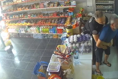 Osmaniye'de boğazına şeker takılan bakkalı polis memuru kurtardı