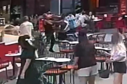 Polisten kaçan şüpheliyi tek yumrukla yere serdi