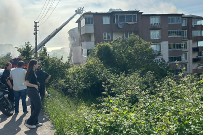 Zonguldak'ta alevler çatıyı sardı, korku dolu anlar yaşandı