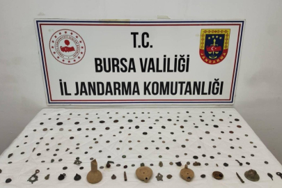 Bursa'da aranan araçta 202 sikke ve obje ele geçirildi! Roma ve Bizans...