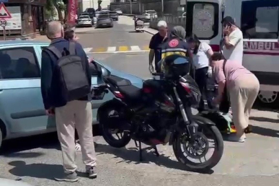 Düzce'de otomobil ile motosiklet çarpıştı: 1 kişi yaralandı