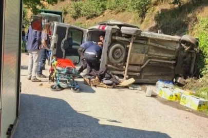 Sakarya'da otomobil kanala düştü: 1 yaralı