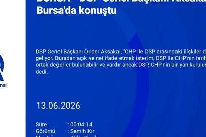Aksakal Bursa'da konuştu: DSP, CHP'nin bir yan kuruluşu değildir