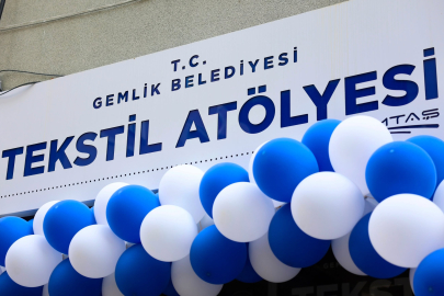Bursa Gemlik’te kadın istihdamına büyük katkı: Tekstil atölyesi açıldı