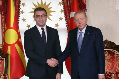 Cumhurbaşkanı Erdoğan, Kuzey Makedonya Başbakanı Mickoski'yi kabul etti