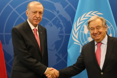 Cumhurbaşkanı Erdoğan Guterres ile görüştü