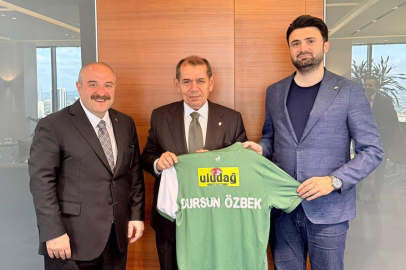 Bursaspor Başkanı Enes Çelik’ten Galatasaray Başkanı Dursun Özbek’e ziyaret