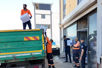 Gaziantep'te 2 ton bozuk kuru pasta imha edildi